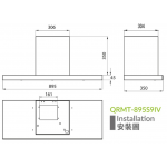 ELECTRIQ 90厘米 煙囪式抽油煙機 QRMT-895S9IV (變頻自潔, 智能體感)